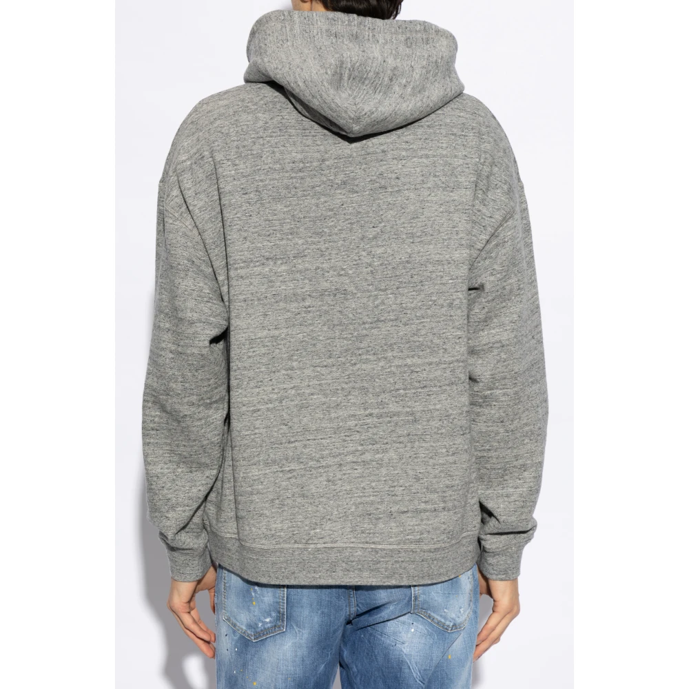 Dsquared2 Sweatshirt met logo Gray Heren