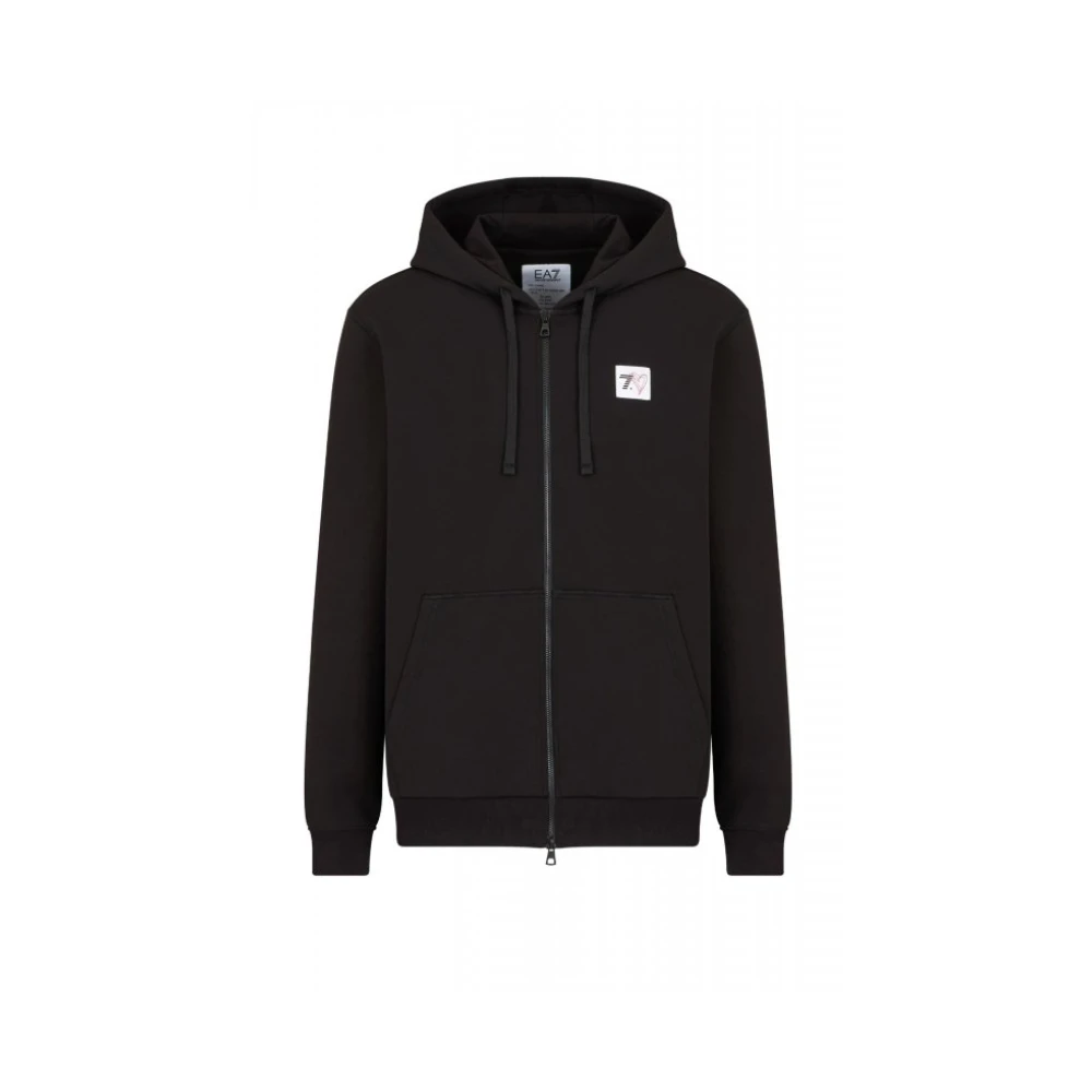 Emporio Armani Ea7 Hombre Negro Sudaderas, Talla: Xl