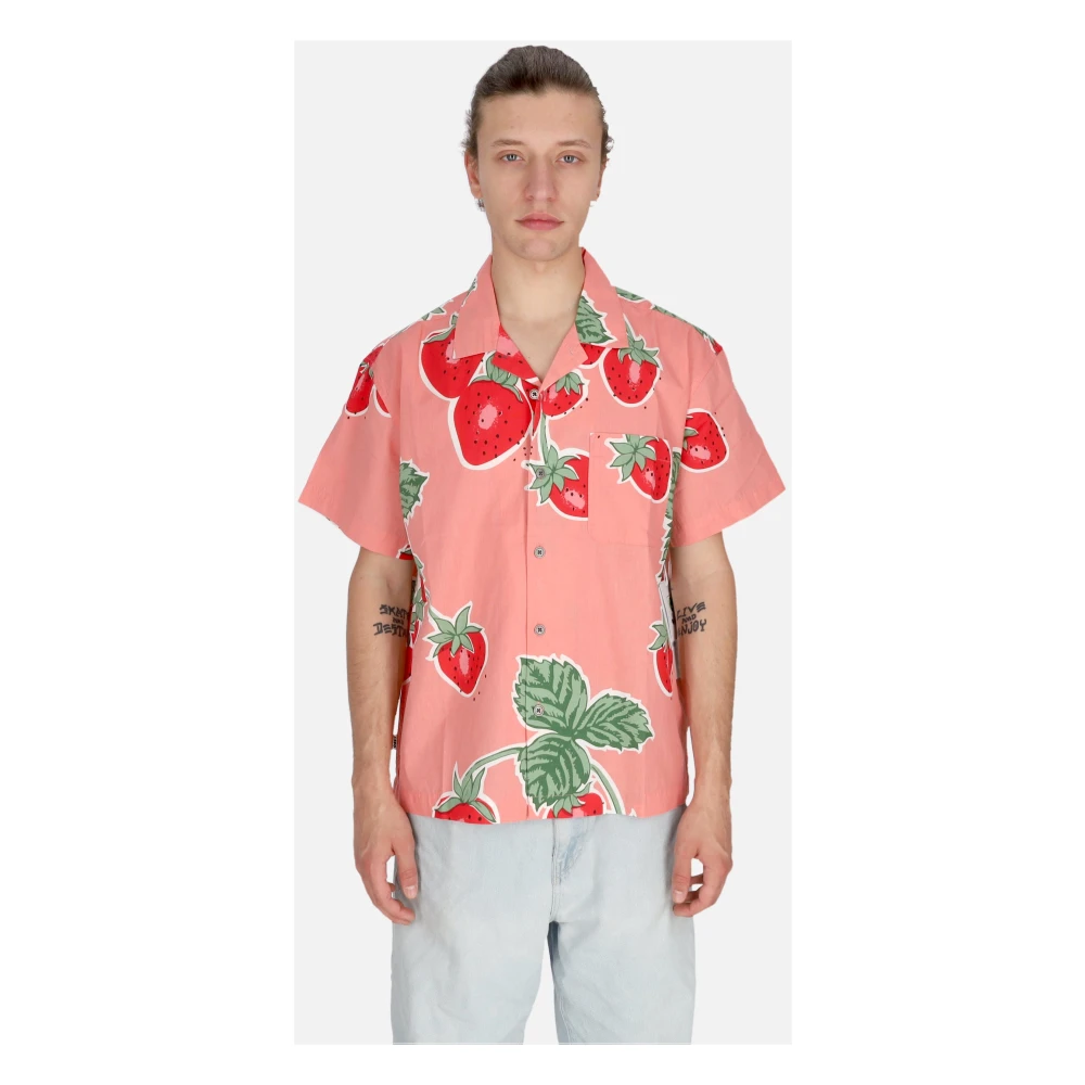 Obey Jumbo Berries Flamingo Pink Shirt Multicolor Heren