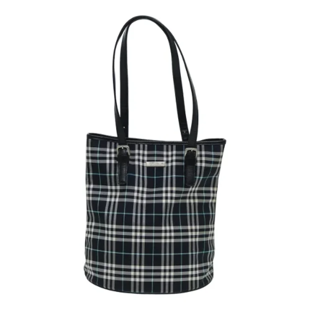 Burberry Vintage Pre-owned Fabric totes Blue Dames