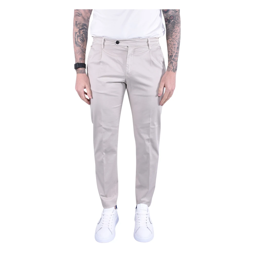 Eleventy Herr Beige Byxor W34, Bomull, Chino Byxor