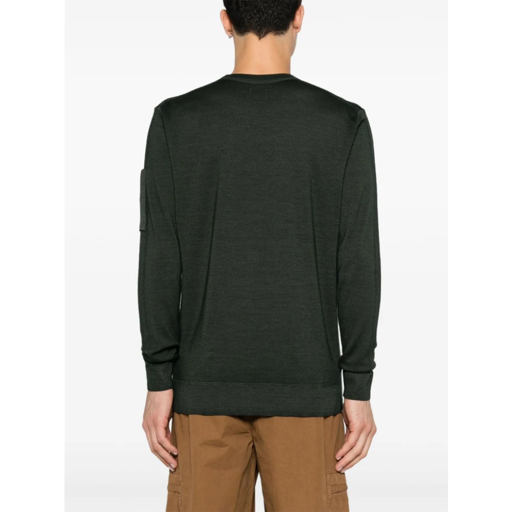 C.P. Company Groene Trui met Mouwlogo Green Heren