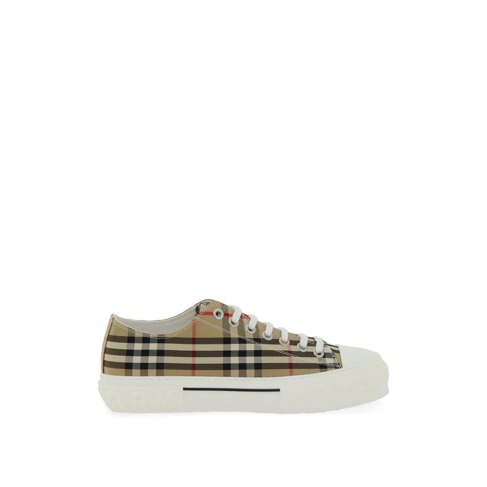 Burberry check canvas sneakers clearance