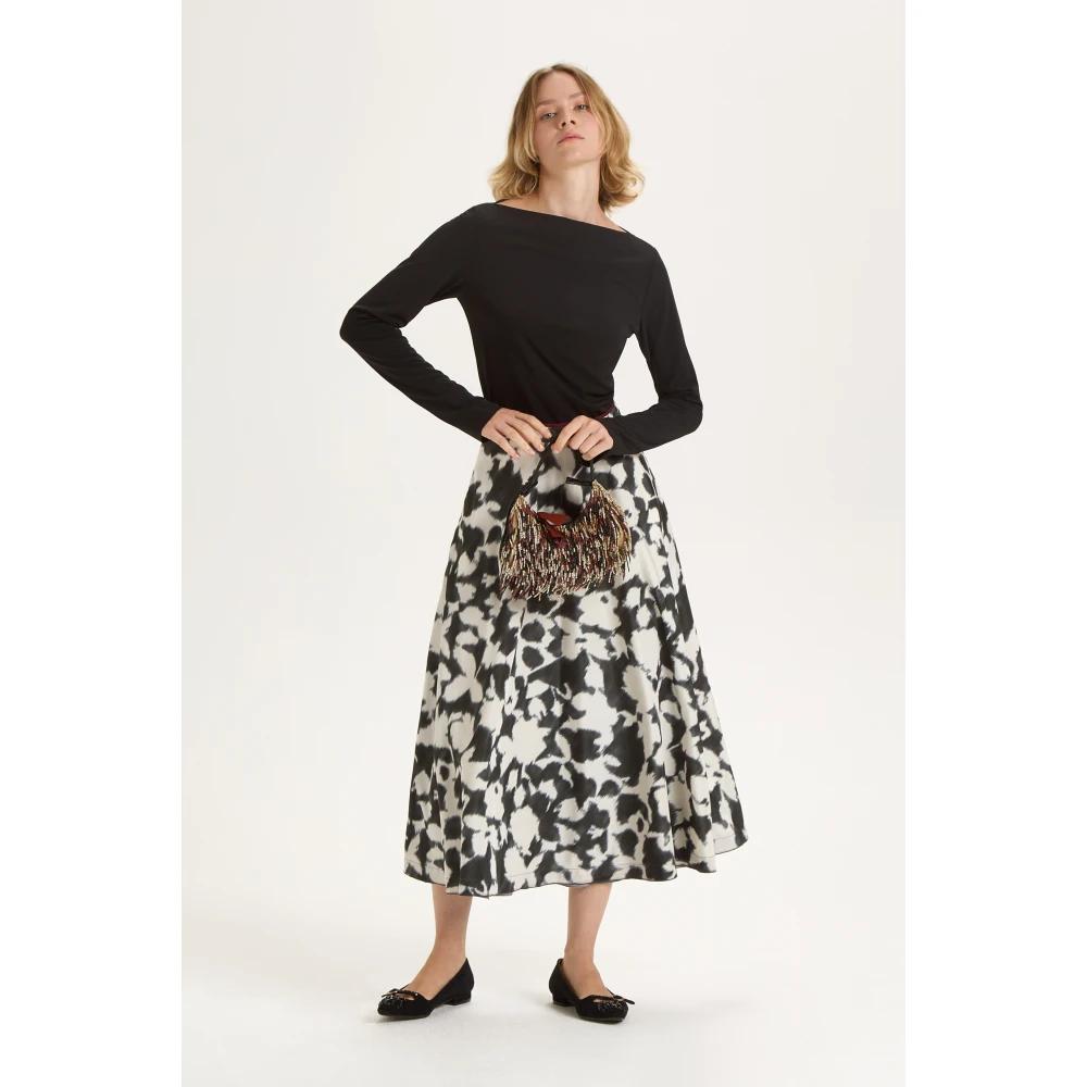 Maliparmi Foliage Chiné Jurk Multicolor Dames