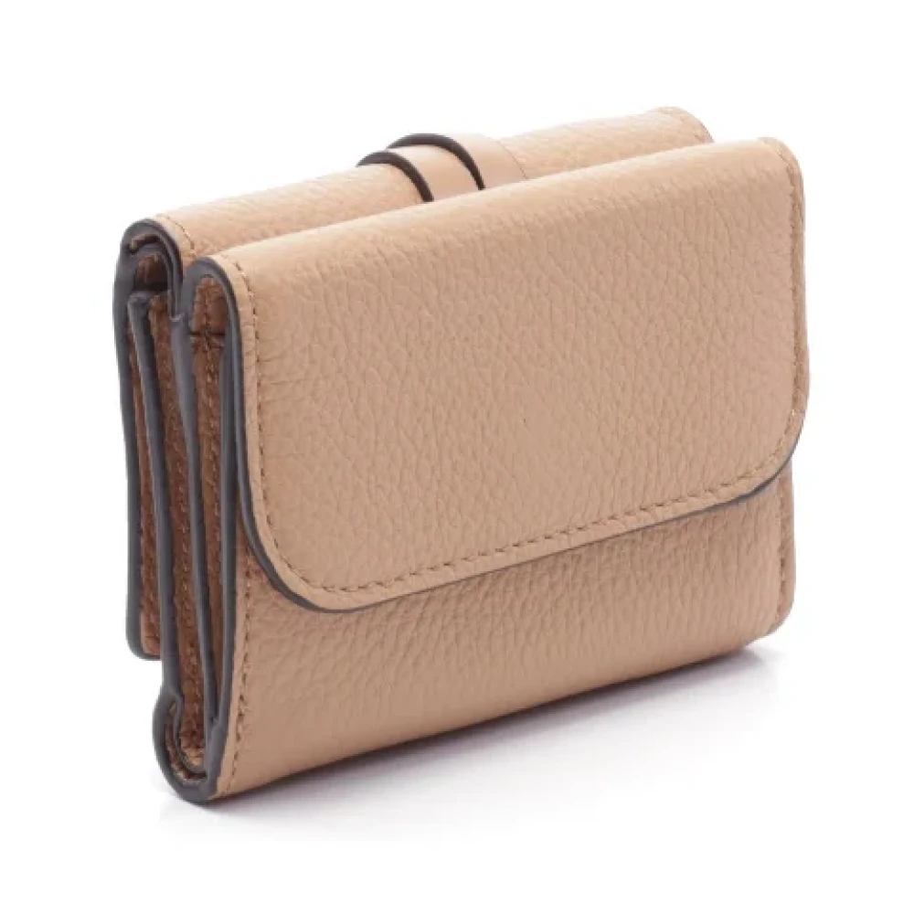 Chloé Pre-owned Leather wallets Brown Dames