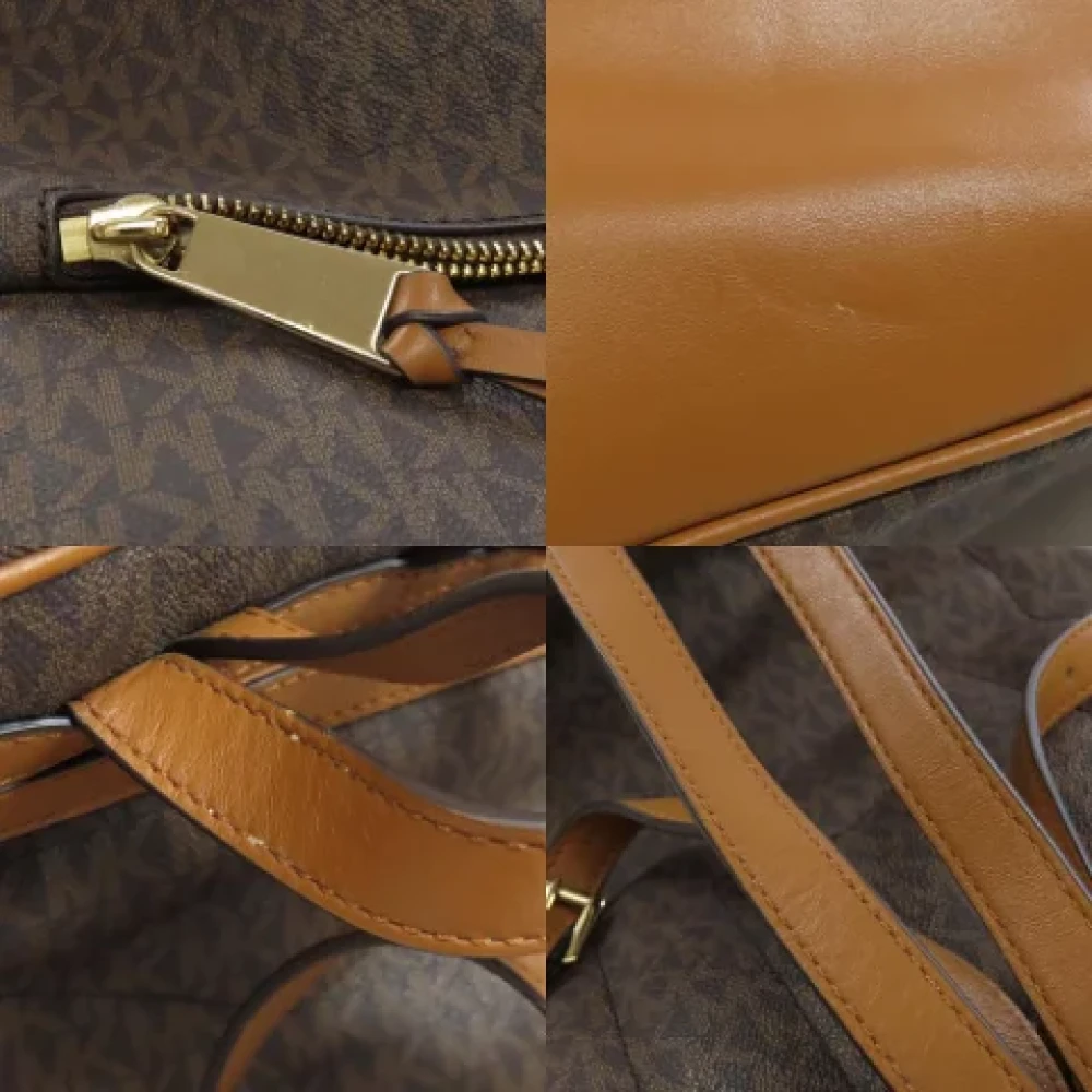 Michael Kors Pre-owned Plastic backpacks Brown Dames