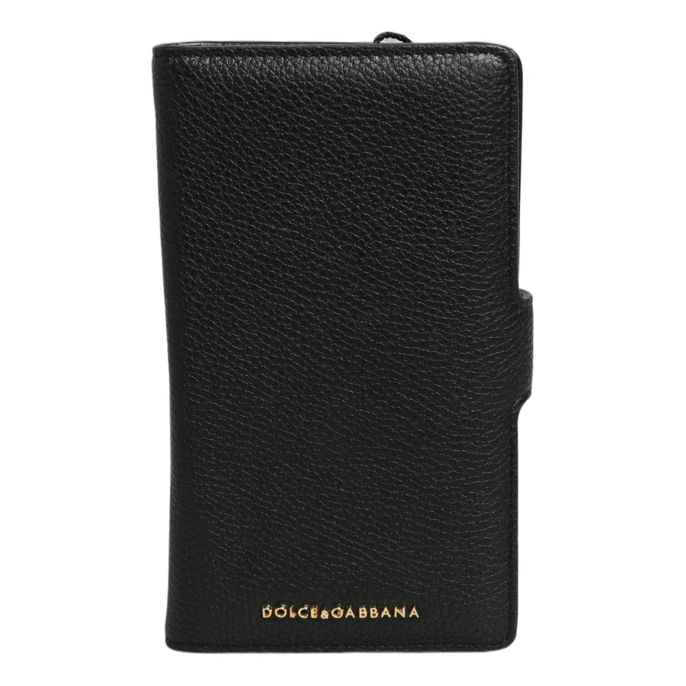 Dolce & Gabbana Phone Flip Cover - Male - Wallets & Cardholders - Black - One Size - Accessories