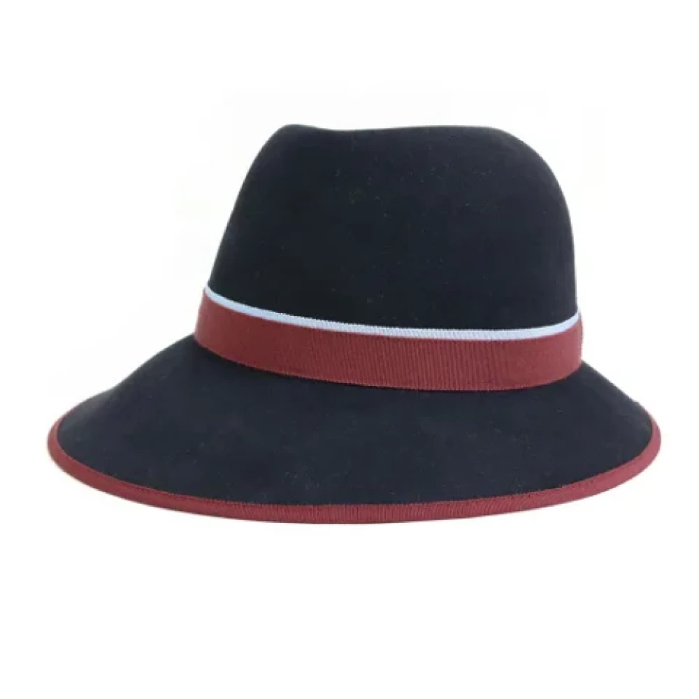 Hermès Vintage Pre-owned Wool hats Black Dames