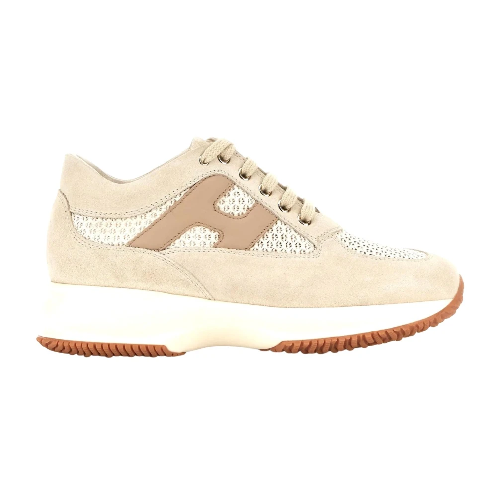 Hogan Interactive Sneakers Dames Schoenen Beige