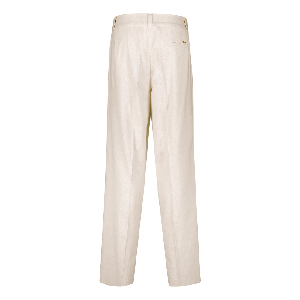 Betty & Co Broek met wijde pijpen Beige Dames