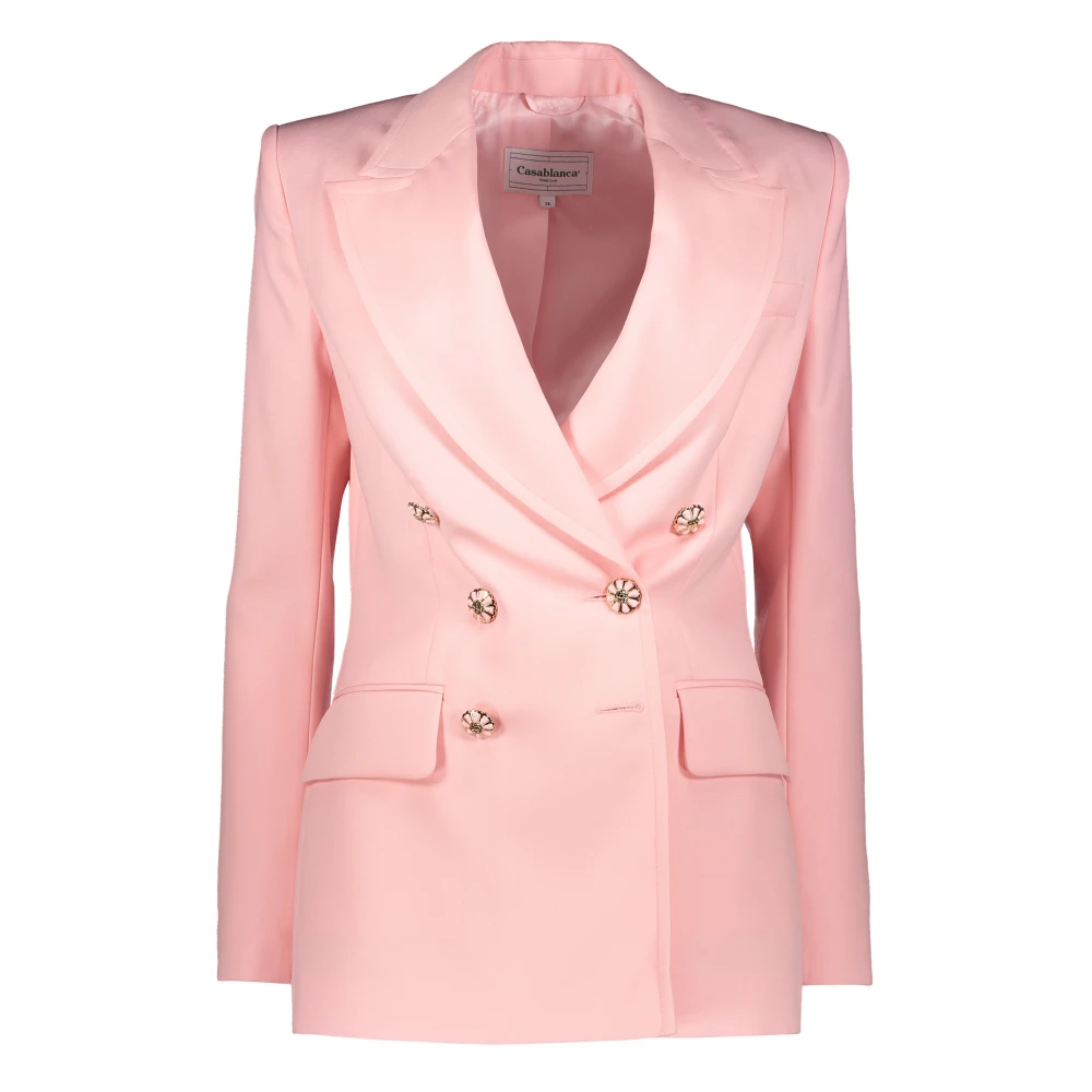 Casablanca Elegante Reverskraag Blazer Pink Dames