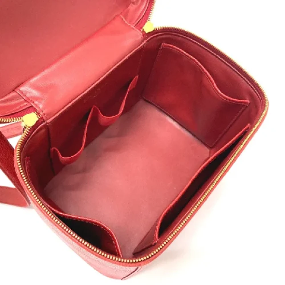 Chanel Vintage Pre-owned Leather chanel-bags Red Dames