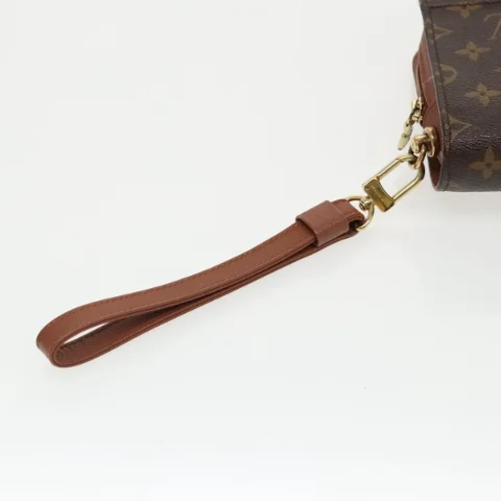 Louis Vuitton Vintage Pre-owned Canvas clutches Brown Dames