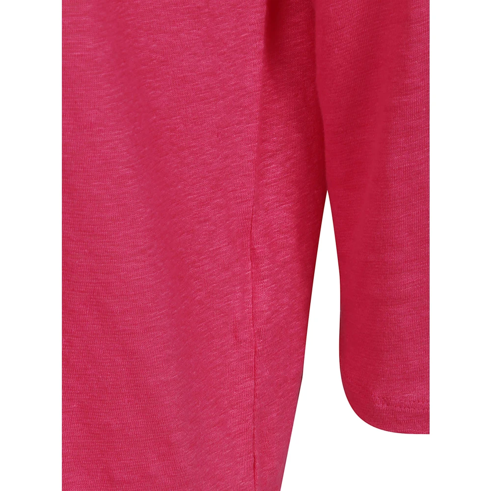 majestic filatures Linnenmix Fuchsia T-shirts en Polos Pink Dames