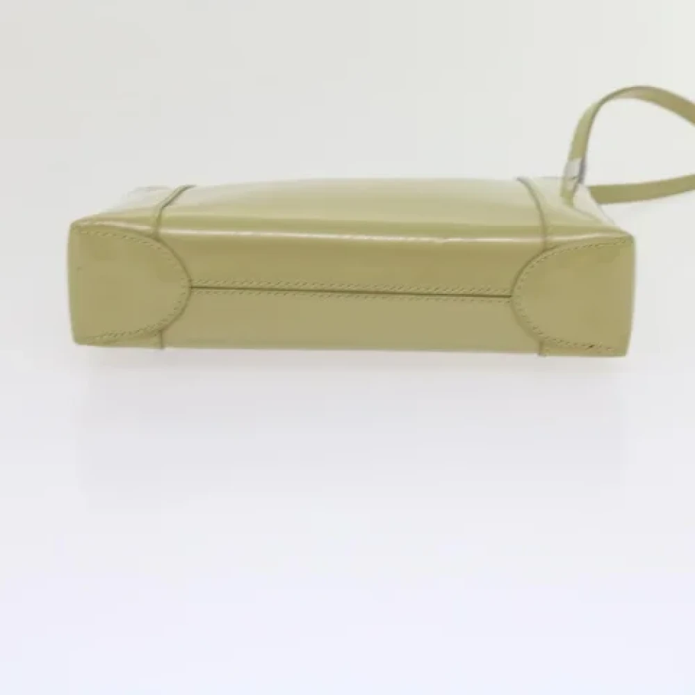 Dior Vintage Pre-owned Leather shoulder-bags Beige Dames