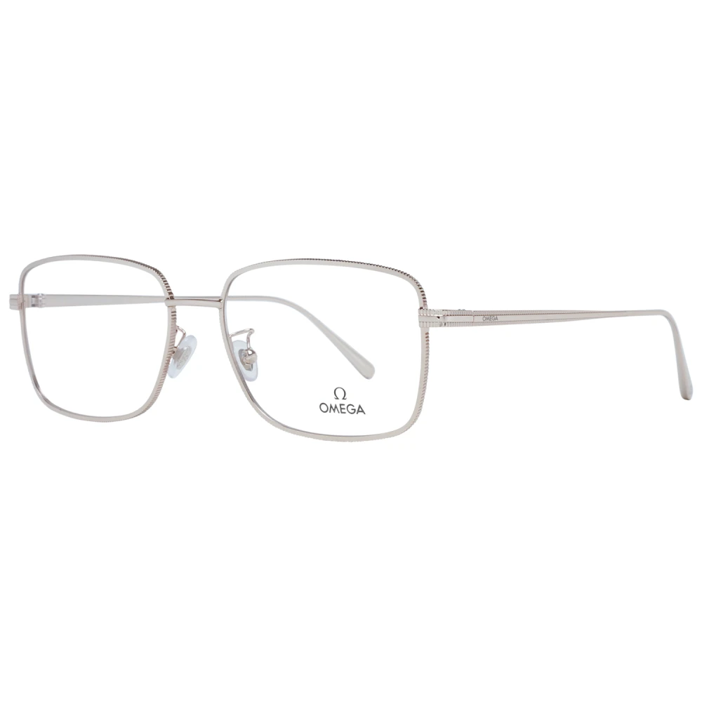 Omega Rose Gouden Metalen Optische Brillen voor Mannen Pink Heren