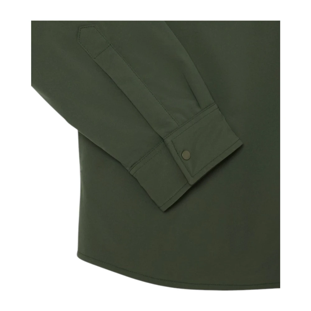 Lacoste Gewatteerd Waterafstotend Overshirt Groen Green Heren