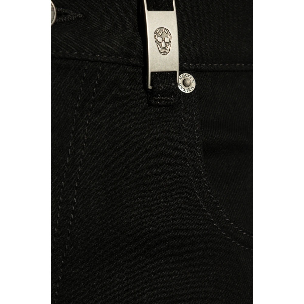 alexander mcqueen Jeans met logo Black Heren