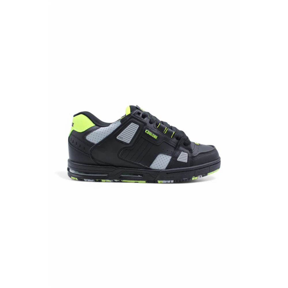 Globe Leren Veterschoen met Luchtkussens Heren Schoenen Zwart