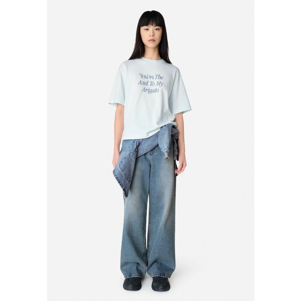 Axel Arigato Mijn Axel Bedrukt T-shirt Blue Dames
