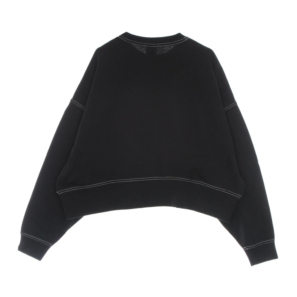 Nike Gekropt Crew Neck Sweatshirt Black Dames