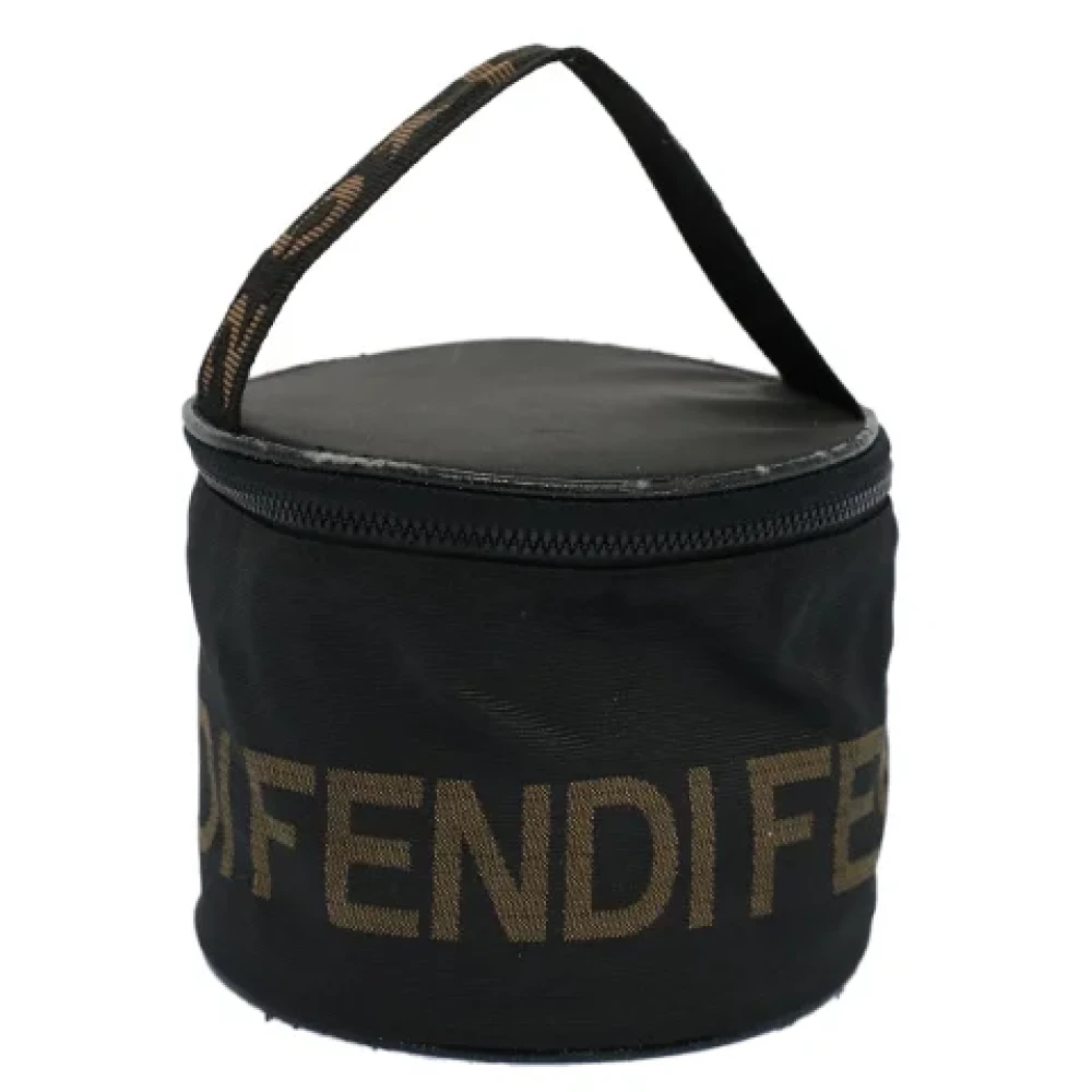 Fendi Vintage Pre-owned Canvas pouches Black Dames