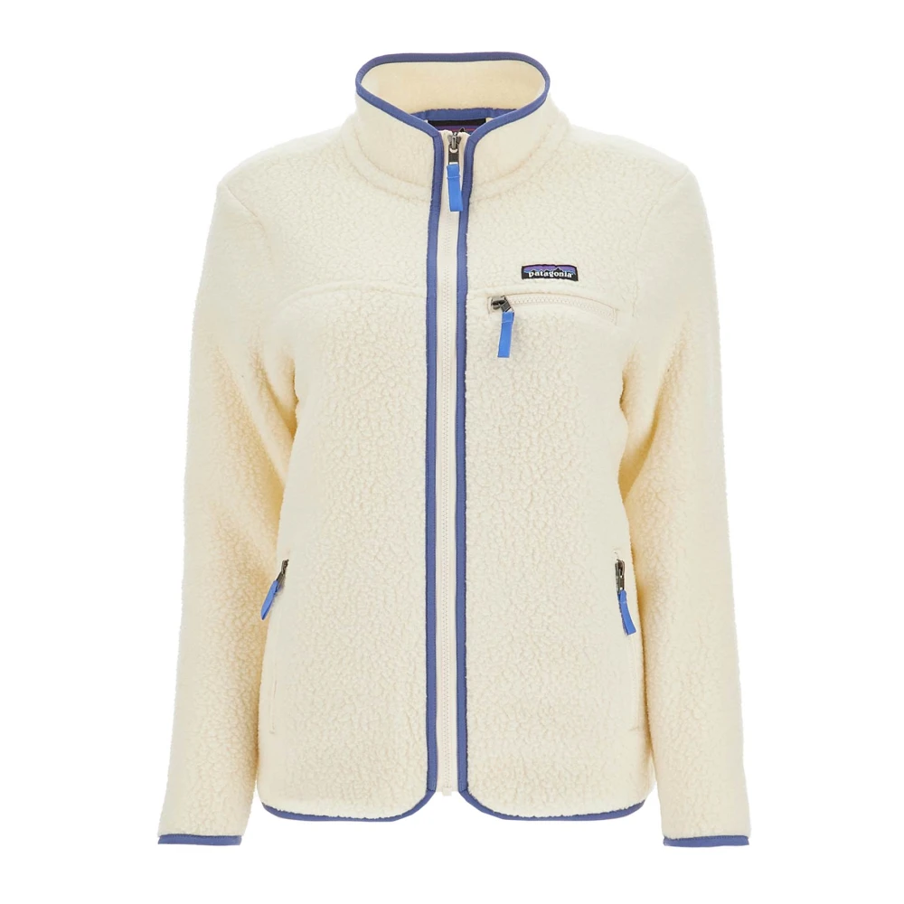 Patagonia Retro Pile Fleece Jacka med Fickor White, Dam