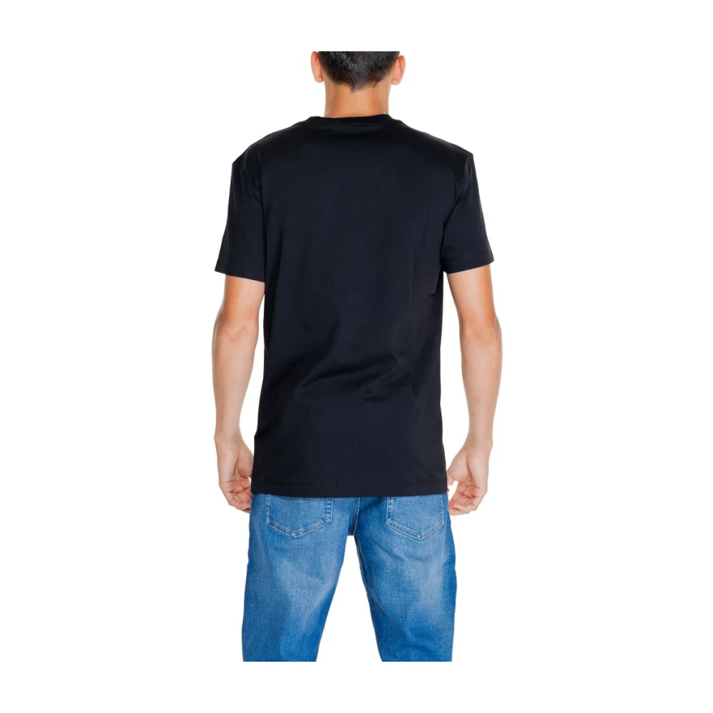 Calvin Klein Jeans Zwart Katoenen Heren T-Shirt Herfst Winter Collectie Black Heren