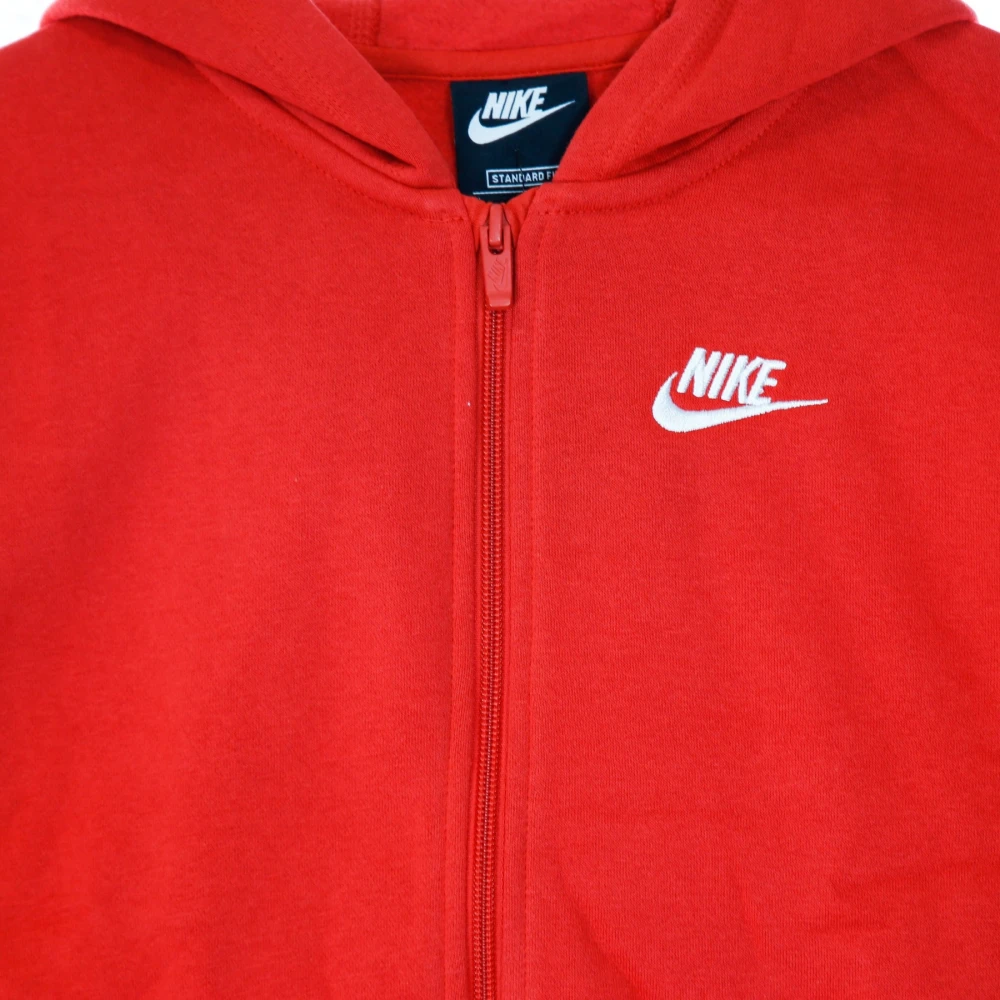 Nike University Red Zip Hoodie Club Red Heren