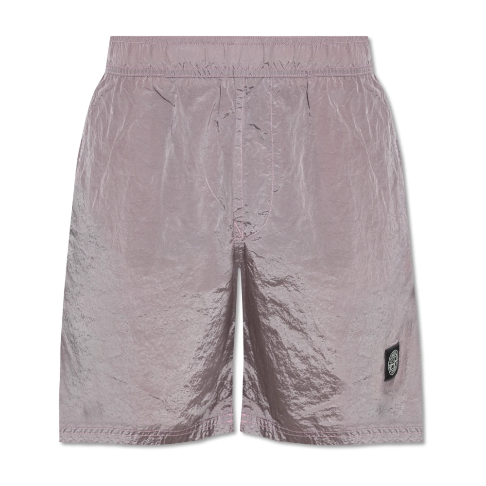 Stone Island Rosa Boxer Mare 100% Poliamide Pink Heren
