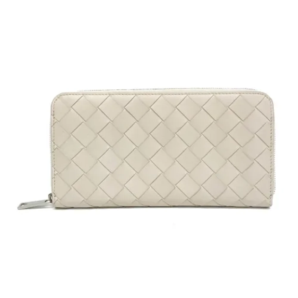 Bottega Veneta Vintage Pre-owned Leather wallets White Dames