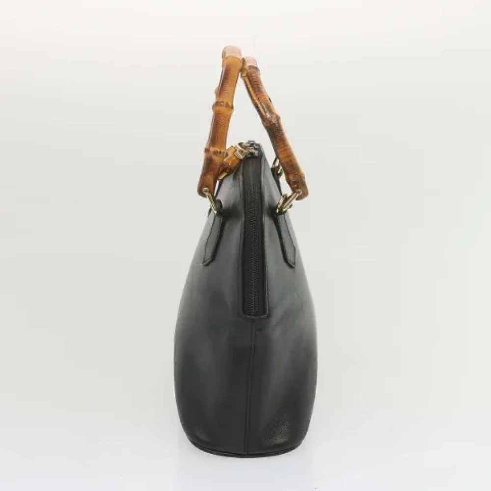 Gucci Vintage Pre-owned Leather handbags Black Dames