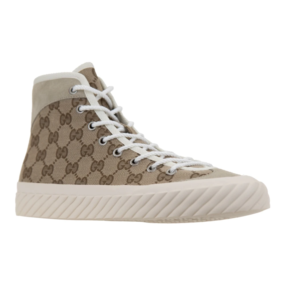 Gucci Heren Veterschoenen Sneakers Heren Schoenen Beige