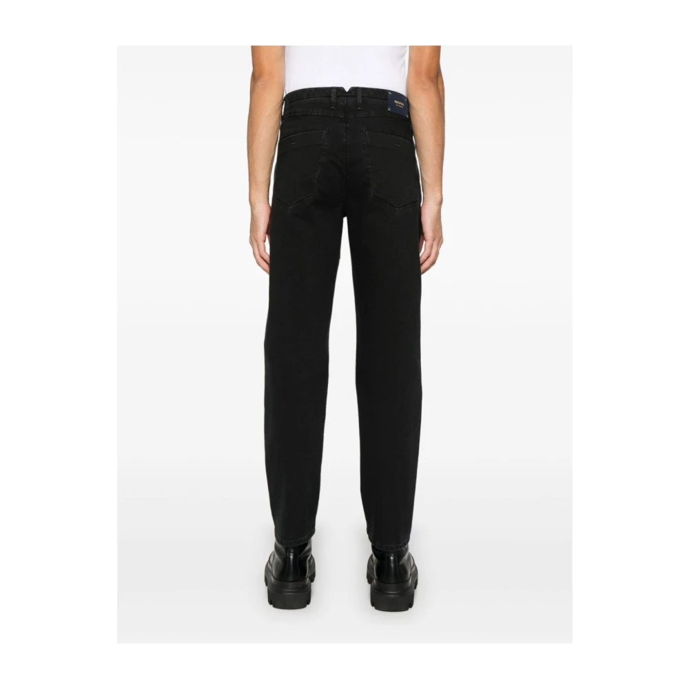 Incotex Blauwe Denim Tapered Leg Jeans Blue Heren