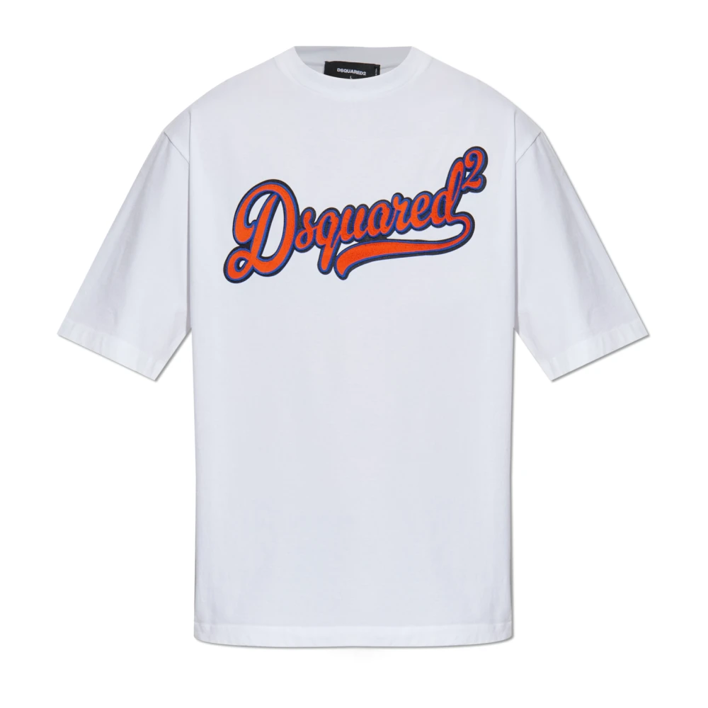 Dsquared2 Men's White T-Shirt With Logo - T-Shirts - S - Tops