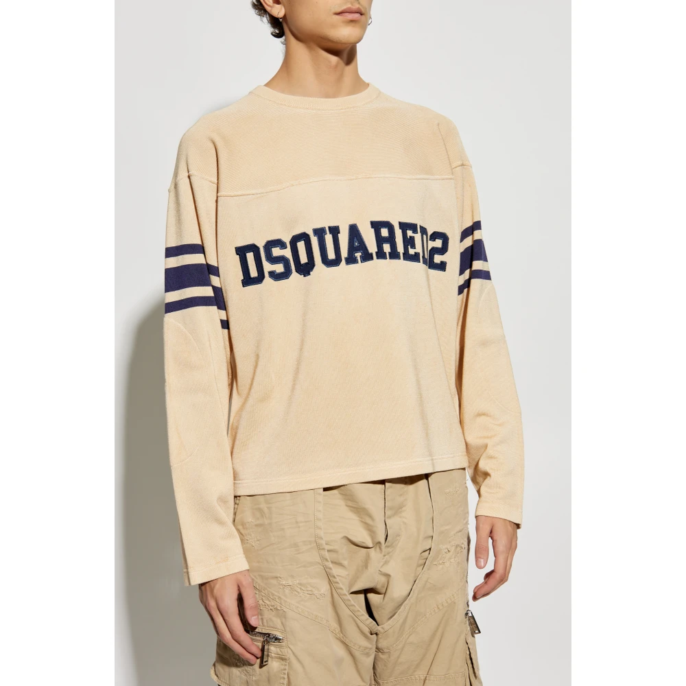 Dsquared2 Trui met logo Beige Heren