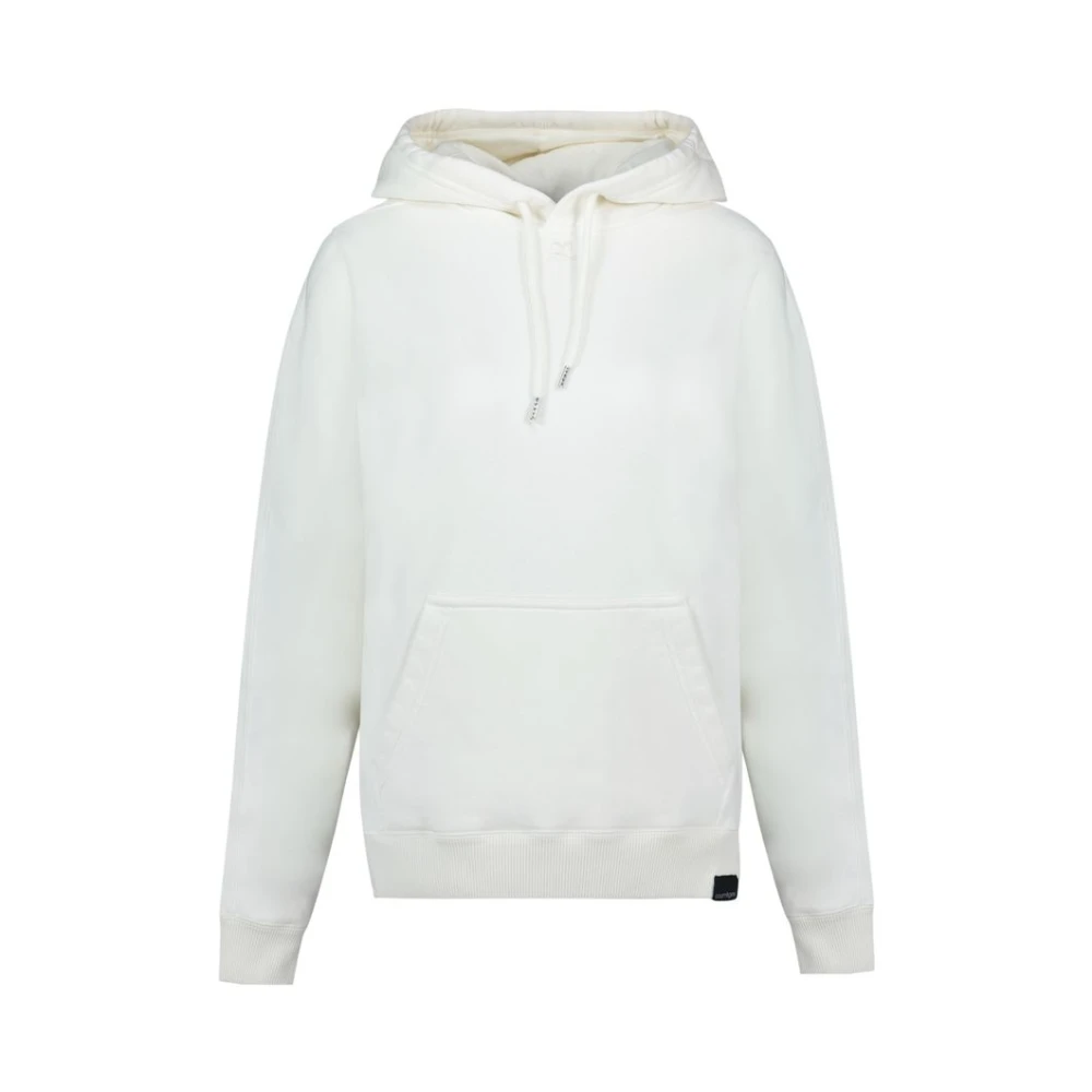 Courrèges Women's White Hoodies, Xs, Oversized Hoodie