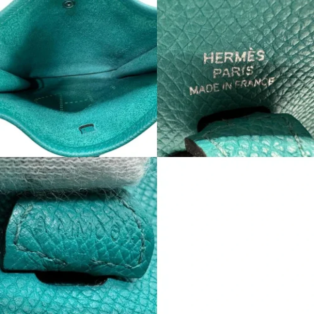 Hermès Vintage Pre-owned Leather shoulder-bags Blue Dames