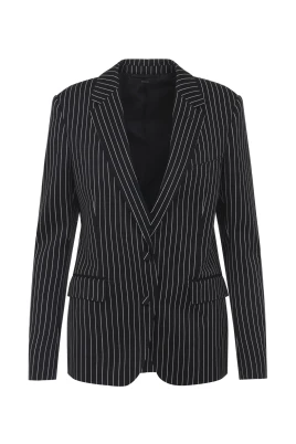 Striped Wool Barathea Jacket