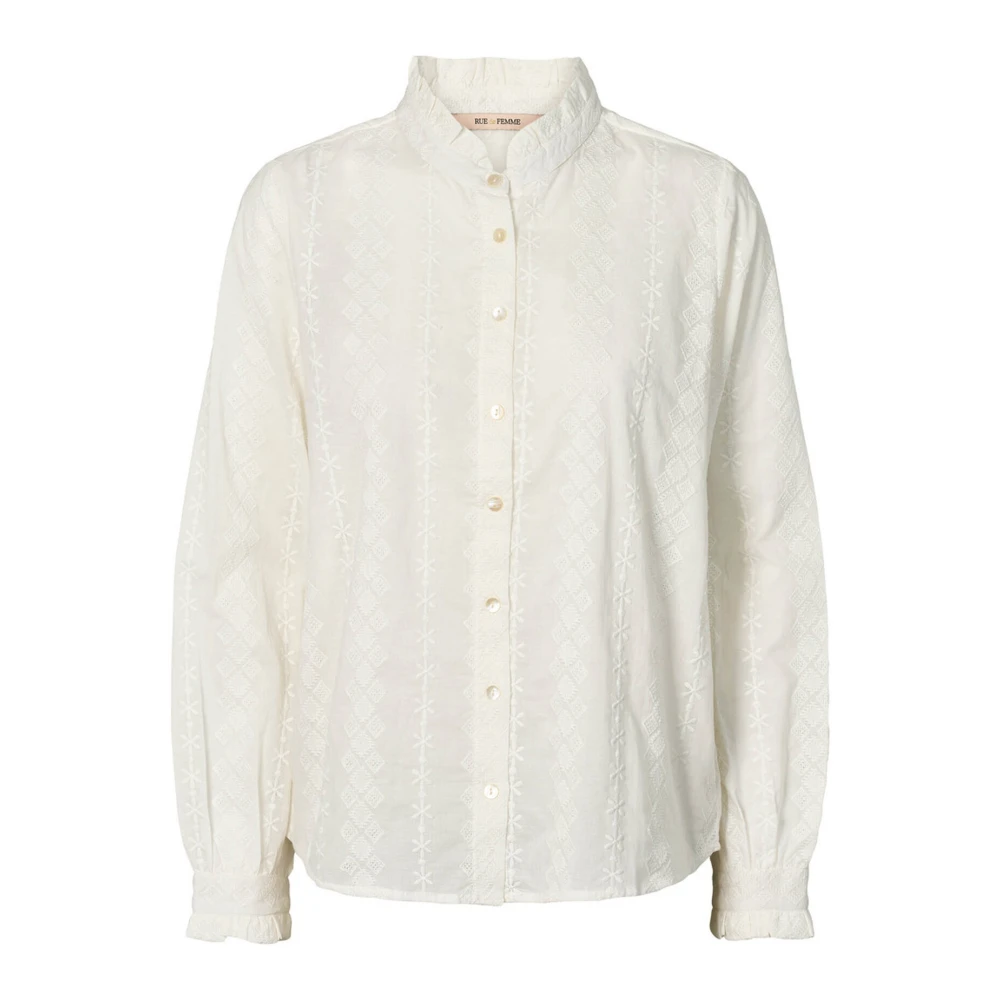 RUE de Femme Elegante Juno Shirt Off White Dames
