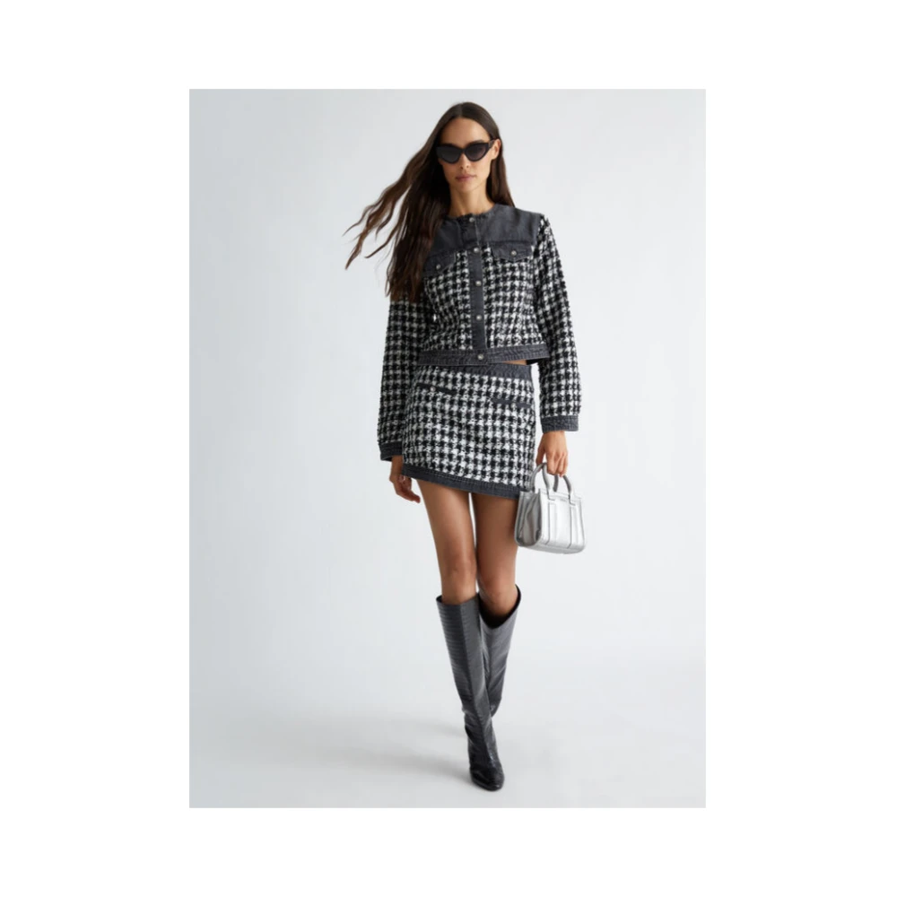 Liu Jo Denim en Bouclé Minirok Multicolor Dames