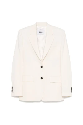 Ivory Blazer Jacka Framknapp Stängning
