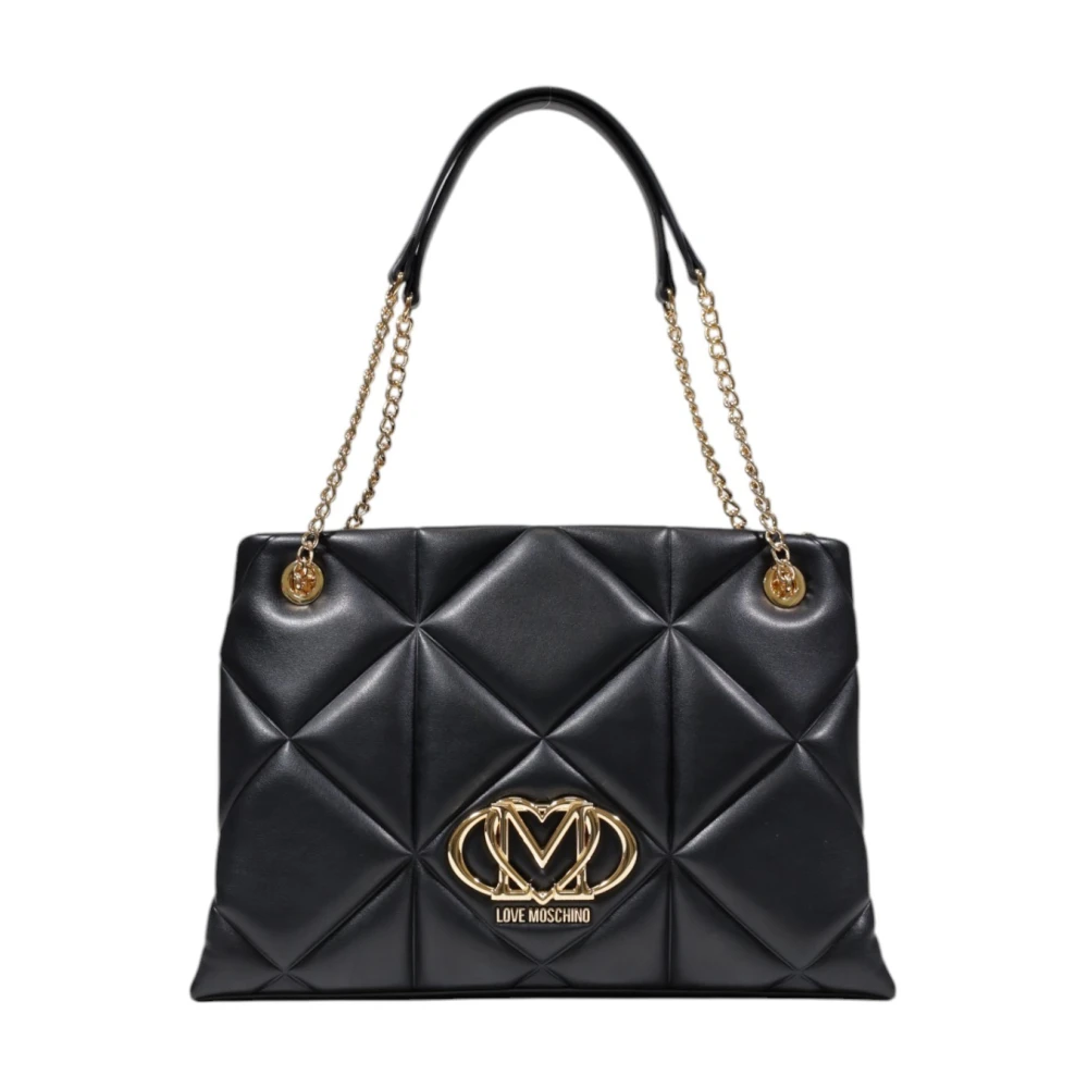Love Moschino Zwarte Rits Handtas Lente Zomer Vrouwen Black Dames