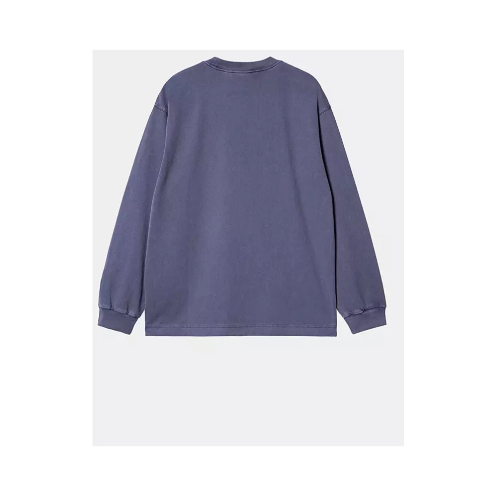 Carhartt WIP Ruimvallend T-shirt met lange mouwen Aura Blue Heren