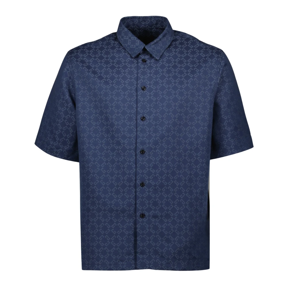 Givenchy Monogram Denim Overhemd 72 Blue Heren