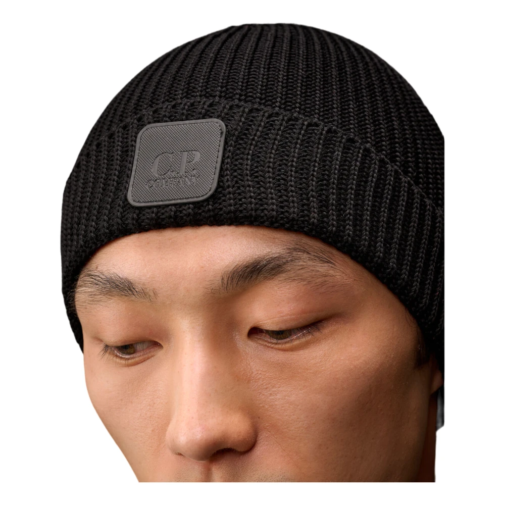 C.P. Company Merino Beanie Metropolis Wollen Muts Bruin Brown Heren