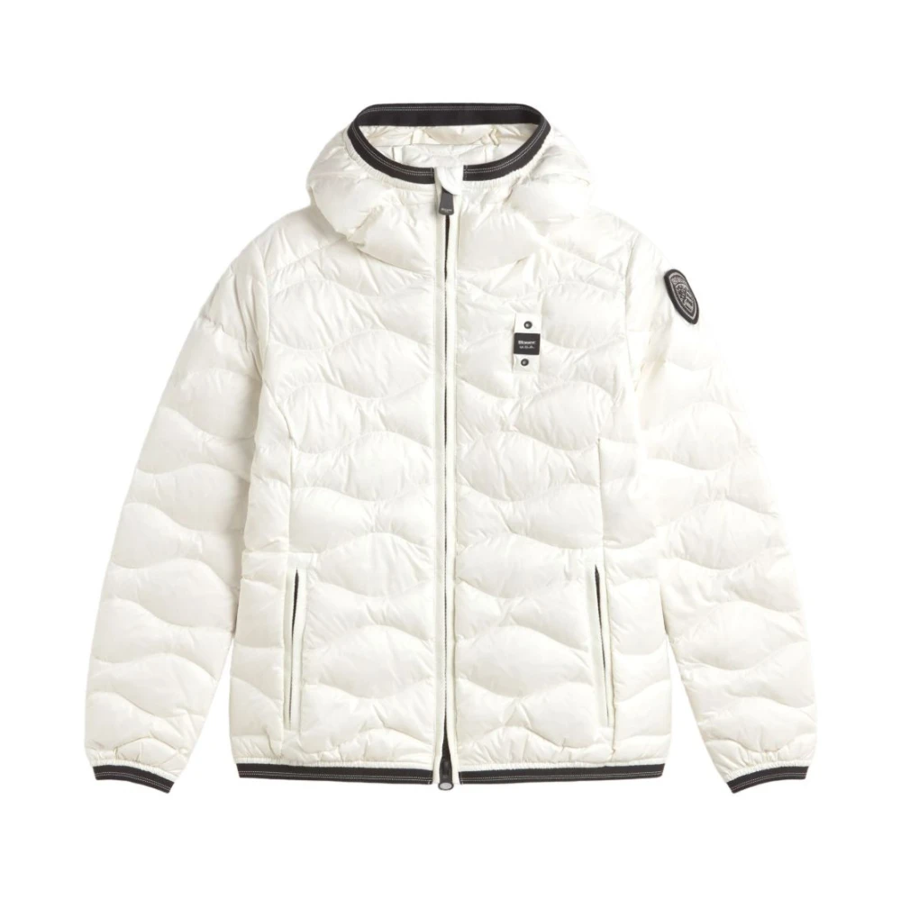 Blauer Girls White Winter Jackets, Xl, Camelia Wave Quilted Down Jacket