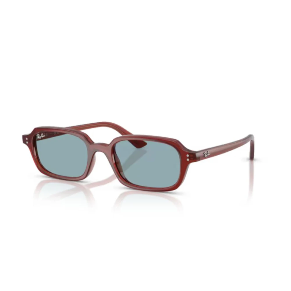 Ray-Ban Unisex Sunglass Zuri Bio-Based - Frame color: Rusty Brown, Lens color: Blue - Image 5