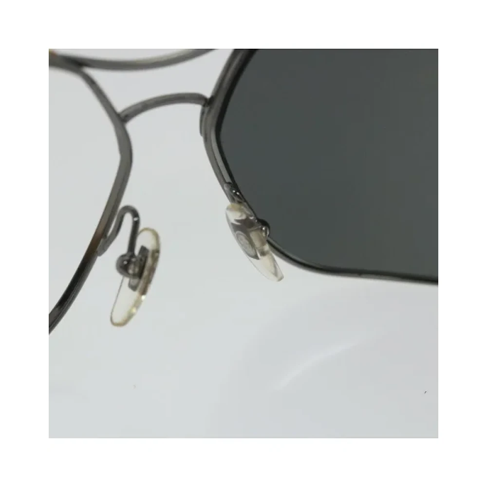 Gucci Vintage Pre-owned Metal sunglasses Black Dames
