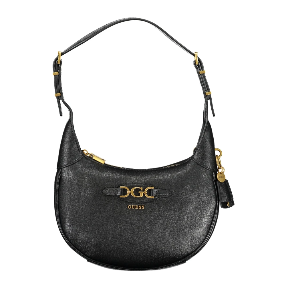 Guess Zwarte dames schoudertas met verstelbare band Black Dames